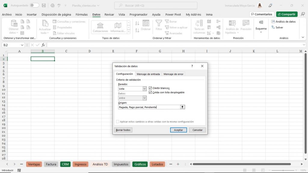 Excel CRM 3
